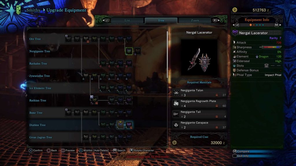 Monster Hunter World Charge Blades Nergigante 1