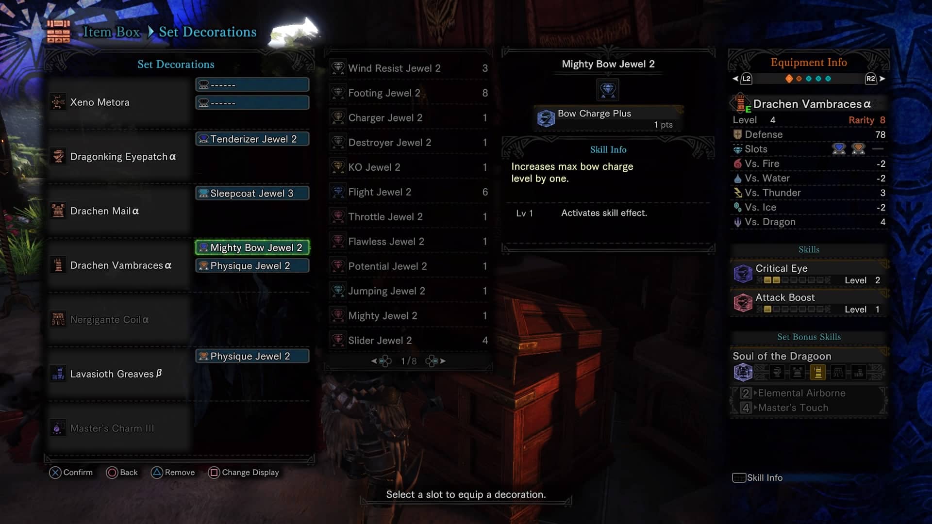 MHW Bow Charge Plus skill