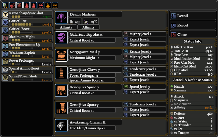 MHW Light Bowgun builds