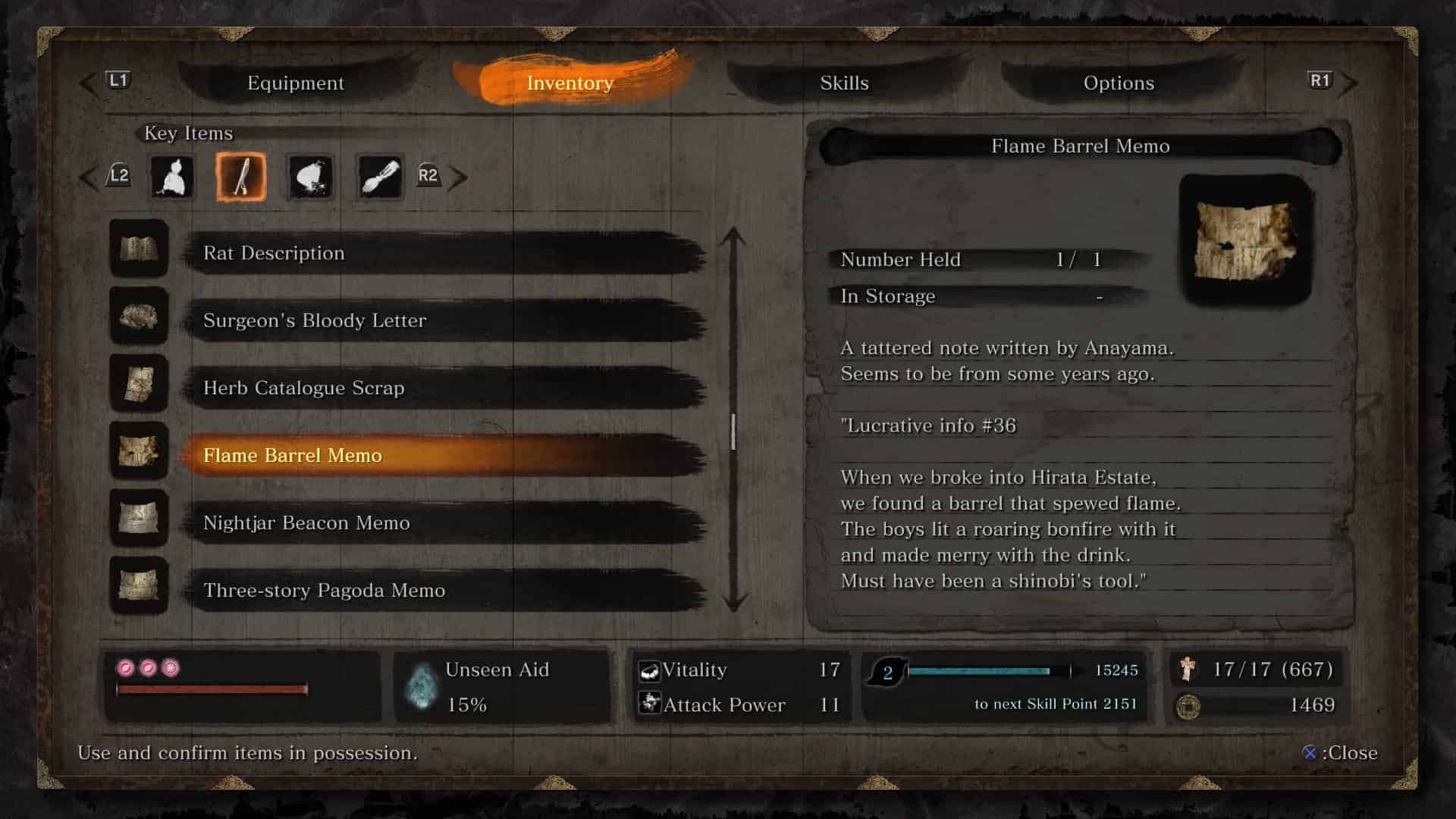 Sekiro - Flame Vent Guide