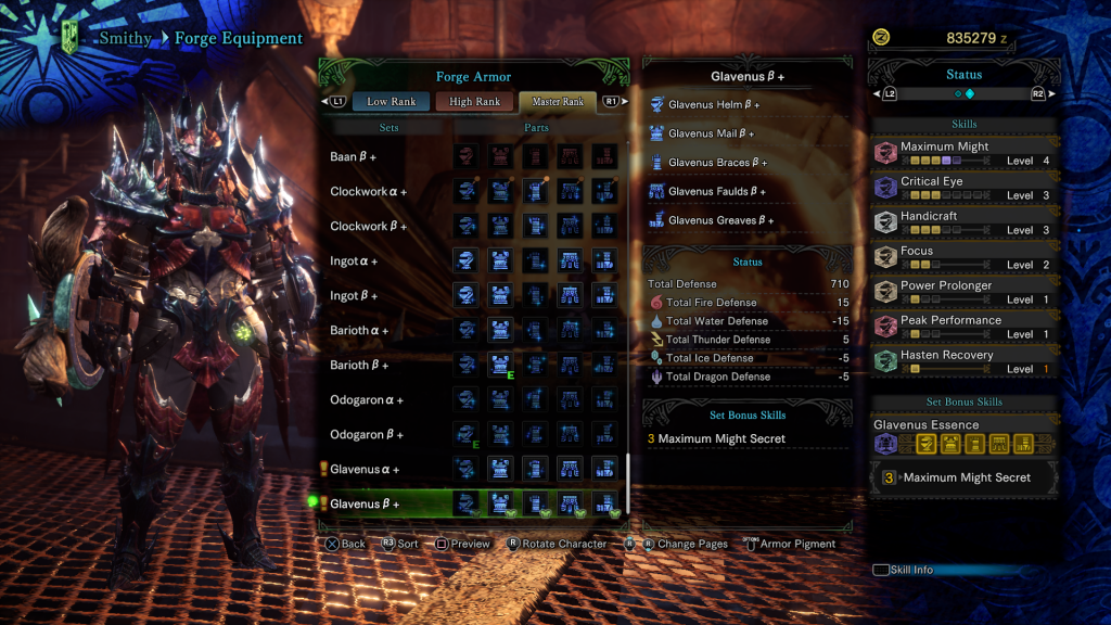 mhw iceborne glavenus beta armor