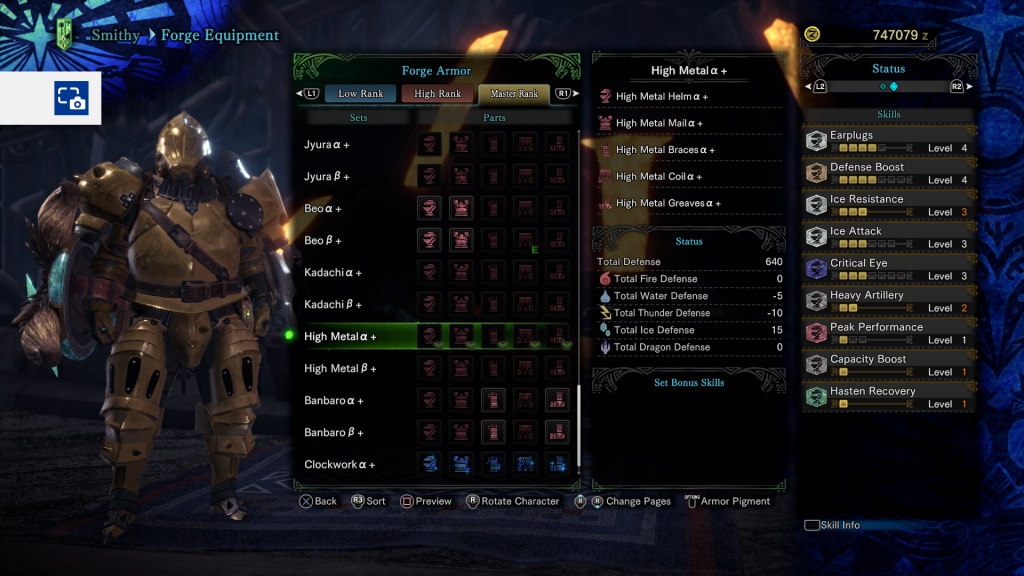 iceborne armor high metal alpha