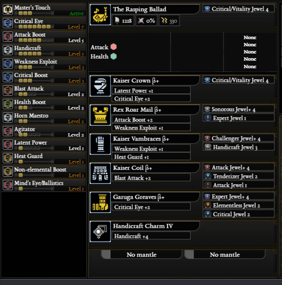 Hunting Horn Meta builds