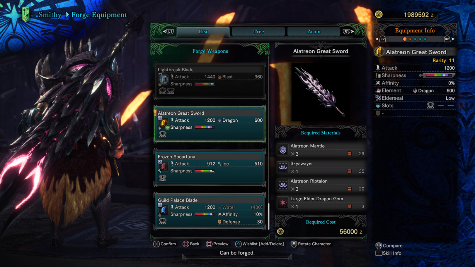 Great Sword Build MHW